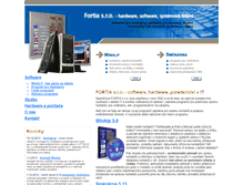 Tablet Screenshot of fortia.cz